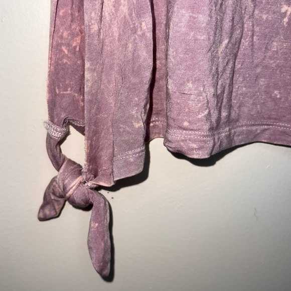 American Eagle Soft & Sexy Side Slit with Tie Purple Marbled Tank Size Small - Picture 3 of 8